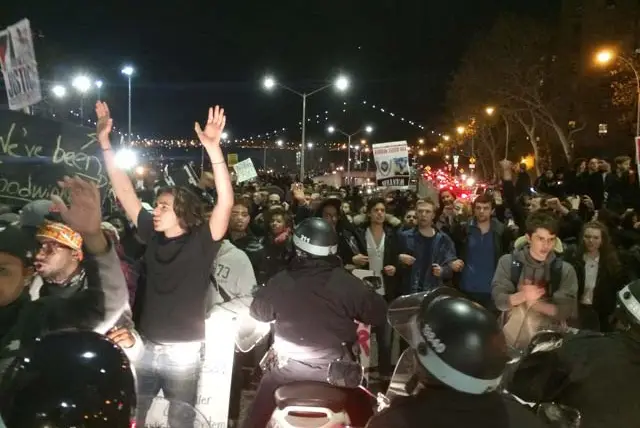 On the FDR, during one of last week's protests